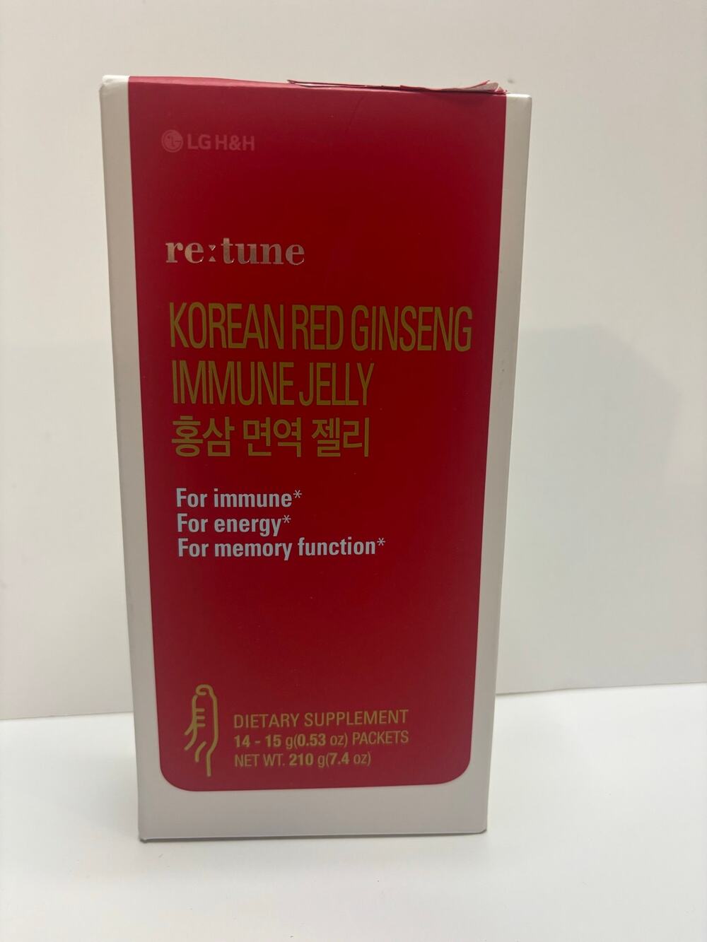 RE:TUNE Korean Red Ginseng Immune Jelly 14 Packets 210g Korean Ginseng LG H&H